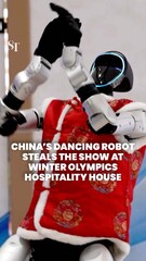 China dancing robot takes centre stage at Winter Olympics hospitality house