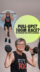 Pull-ups? 100m race? No problem for fitspo grandma